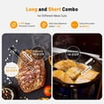 thumbnail image 3 of INKBIRD 5GHz & 2.4GHz WiFi Wireless Meat Thermometer with 2 Size-Coded Probes and Unlimited Range,Bluetooth 5.4 Thermometer with 360° Readable LCD-Enhanced Booster,White, 3 of 9