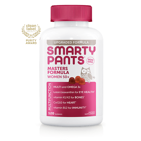 SmartyPants Masters Formula Women 50+, Multivitamin Gummy, 120