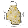 thumbnail image 4 of Naloa 1Pack Adjustable Bib Apron Waterdrop Resistant Cooking Kitchen Aprons for Women Men Chef, Cute Bee Gnome 2 Print, 4 of 5