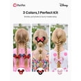 thumbnail image 4 of Disney Minnie Mouse 3 Pack Bow Scrunchies for Girls Toddlers Kids, Satin Sparkle Hair Ties, Elastic Ponytail Holders Hair Accessories, Birthday Back to School Gift, 4 of 8