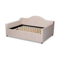 thumbnail image 3 of Bowery Hill Contemporary Velvet Upholstered Full Daybed in Pink, 3 of 7