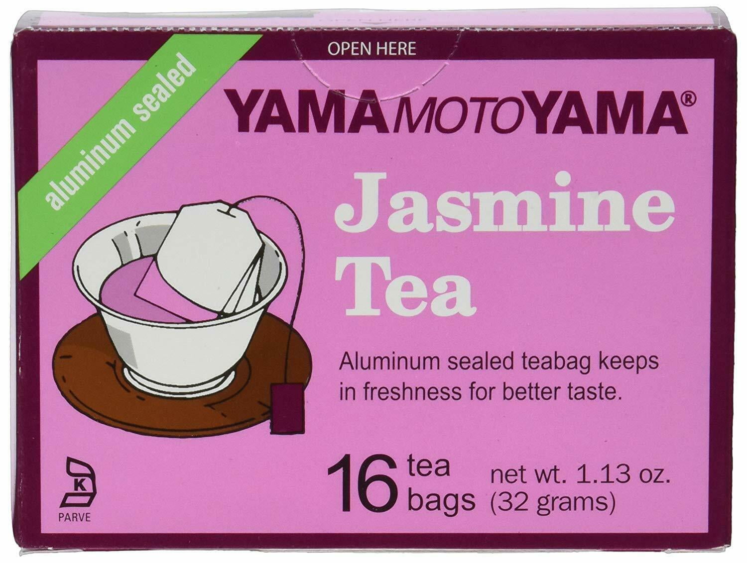 Yamamotoyama Jasmine Tea 16 Tea bags 1.13 Oz (32 g) - 2 Pack
