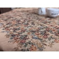 thumbnail image 5 of DaDa Bedding Wildflower Wonderland Floral Golden Beige Tan Square Dining Table Cloth (3100), 5 of 11