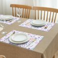 thumbnail image 3 of Pioneer Flower Floral Print Pattern Summer Placemats Table Placemats Set Of 4-Linen Kitchen Washable Placemats Table Mats 12x18 Inch Non-Slip Heat Resistant, 3 of 5