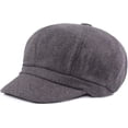 thumbnail image 6 of CoCopeaunts Women Beret Newsboy Cap Winter Spring Solid Color Octagonal Cap Vintage Casual Eight Panel Baker Boy Hat, 6 of 8