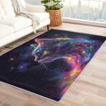thumbnail image 1 of Cat Rugs Room Decor - Cat Rug & Home Decor, Galaxy Neon Kitten Rugs for Entryway, Washable Rugs, 2x3 Area Rug, Non Slip Soft Low Pile Indoor Door Mat, Kids Animal Carpet & Room Decorations, 1 of 7