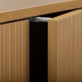 thumbnail image 5 of Teamson Home Tremolo Modern Boho Linen Storage Cabinet with Adjustable Shelves & 3 Drawers, Push-Open Doors with Solid Wood & Fluted Fronts, 5 of 10