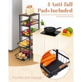 thumbnail image 2 of Mythinglogic 5-Tier Rolling Kitchen Storage Cart with Pull-Out Baskets, Fruit and Vegetable Storage, With wheels, 2 of 7
