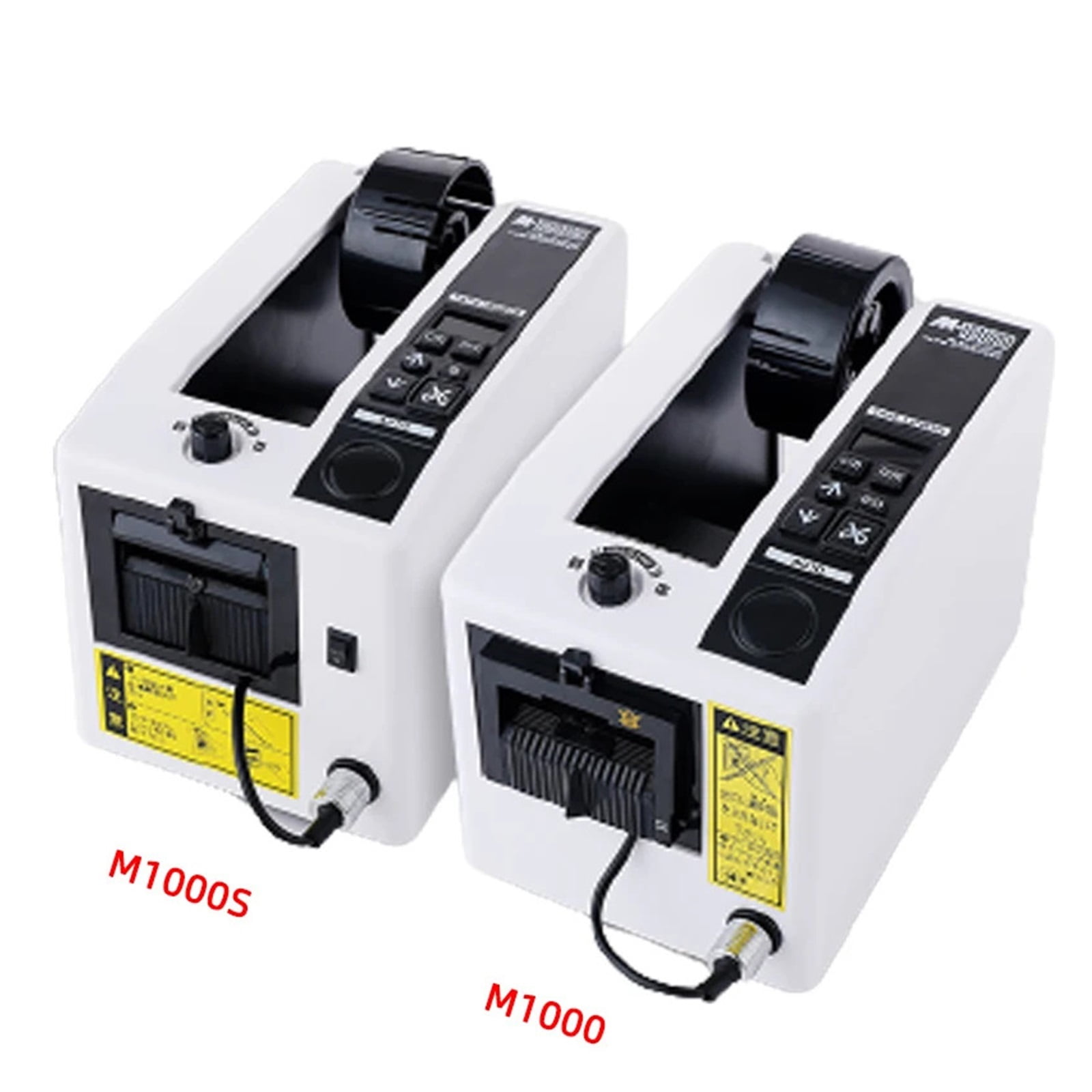 M-1000S M-1000 Automatic Tape Cutting Machine, 18W Electric Belt Cutter Label Dispenser, 50mm Width Tape Cutting Tool