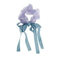 thumbnail image 4 of Unique Bargains 1 Pc Grace Bow Ribbon Scrunchies Blue Purple, 4 of 5