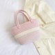 thumbnail image 5 of Bolso de playa para mujer, bolso grande de playa con flores, bolso de mano Vintage para la playa, bolso de compras (rosa), 5 of 5