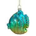 thumbnail image 4 of Northlight Tropical Fish Glass Christmas Ornament - 3" - Turquoise and Yellow, 4 of 5