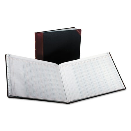 Boorum & Pease Columnar Accounting Book, 12 Column, Black Cover, 150 Pages, 15 1/8 x 12 7/8