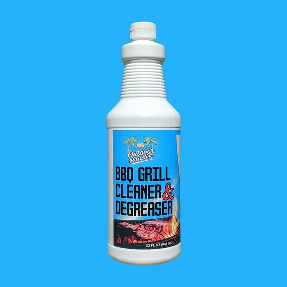 Outdoor Paradise BBQ Grill Cleaner - BBQ Grill Cleaner Spray Heavy Duty - Non-Toxic Easy off BBQ Cleaner - 32 fl oz.