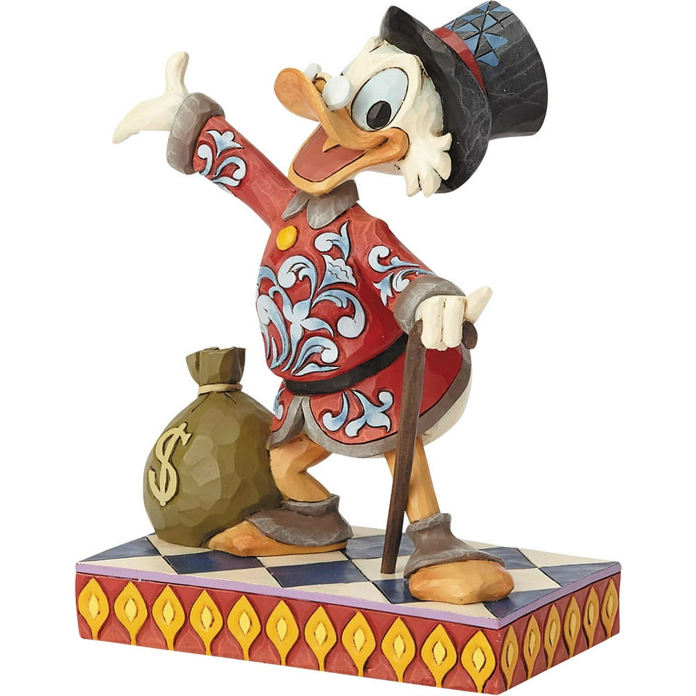 Uncle Scrooge McDuck w/ Money Bag Resin Figure - Jim Shore Disney Traditions - Walmart.com