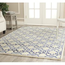 SAFAVIEH Mosaic Orlando Geometric Area Rug, Cream/Purple, 9' x 12'