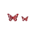 thumbnail image 2 of Red Butterfly decorations, 3D Butterfly Stickers, Wall decals Peel and Stick, 6 Pack, Mixed Dimensions, Wall decorations for Living Room, 2 of 6