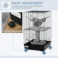 thumbnail image 6 of Small Animal Habitat Pet Play House w/ Wheels Hammocks Tunnels, 6 of 11