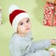 thumbnail image 5 of Gorro tejido navideño para bebé, Gorro tejido navideño para bebé para niños: 0 a 3 años Rojo, 5 of 5