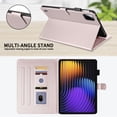 thumbnail image 4 of for Xiaomi Pad 7/7 Pro 2024/Xiaomi Pad 8/8 Pro 2025 11.2 inch Case, Rhombus Pattern Multiple Viewing Angles Stand Slim Folio Cover (Rose Gold), 4 of 6