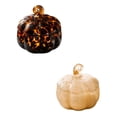 thumbnail image 2 of Glass Pumpkin Scented Candle With Lid Fall Aromatherapy Soy Leopard Amber Jar Halloween Thanksgiving Home Decor B, 2 of 3