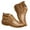 2#Brown, variant on Floleo Clearance Women's And Men Fashion Casual Warm Lace Up Short Ankle Boots Flat Leather Shoes