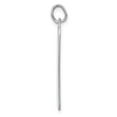 thumbnail image 4 of Auriga 925 Sterling Silver Rhod-plate Eng. Rect. Polish Front/Back Disc Charm (L-38mm, W-14mm), 4 of 6