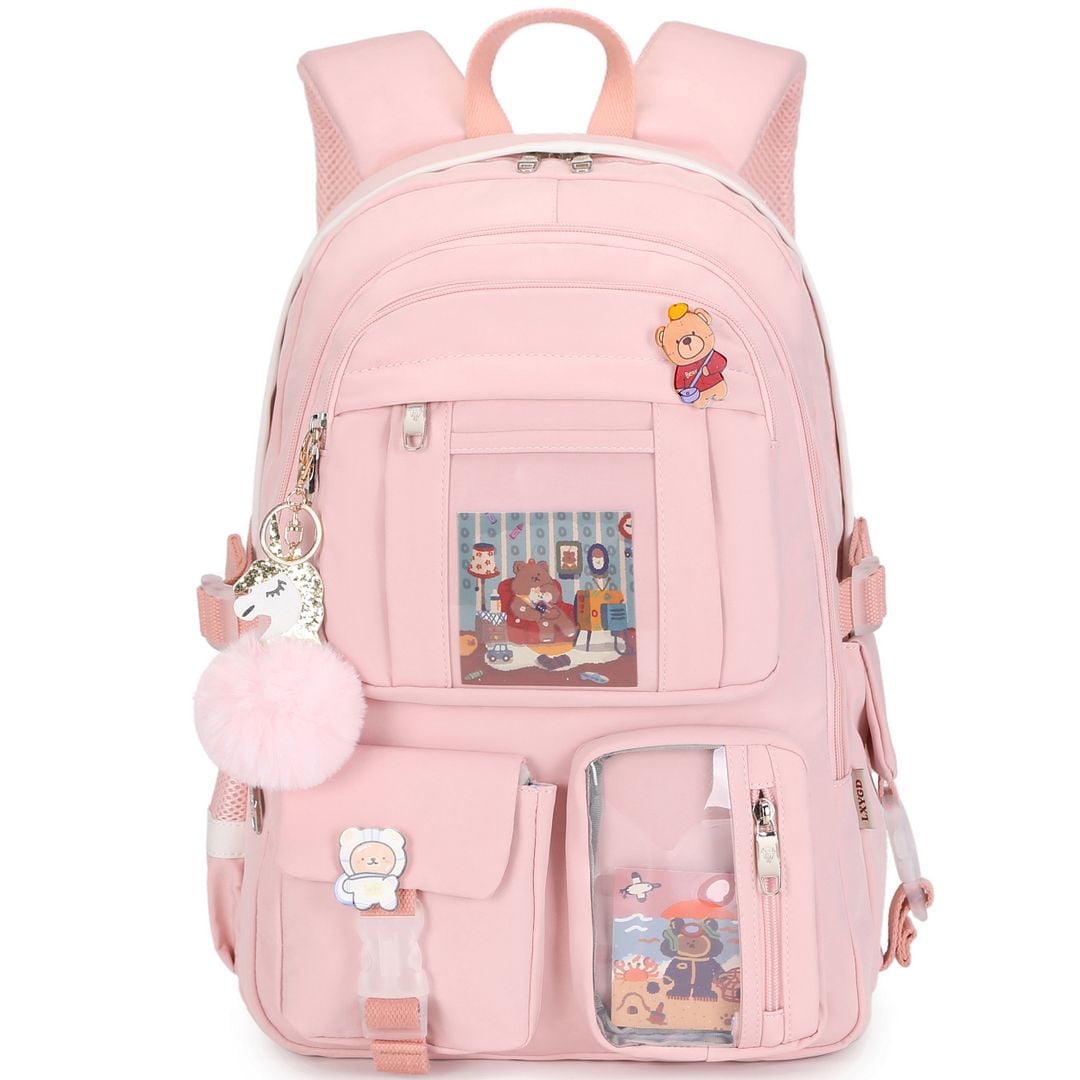 Pink college bag hotsell