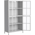 thumbnail image 4 of MIDODO Display Cabinet with Tempered Glass Doors, 4 Tier  Metal Curio Cabinets with Adjustable Shelves, Collectibles Toy Organizers Case & Display Shelf, 4 of 7