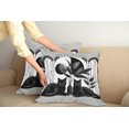 thumbnail image 2 of Ambesonne Cat Throw Pillow Cover 2 Pack, Mid Century Modern Boho Kitties, 20", Pale Grey Charcoal Grey, 2 of 7