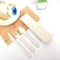thumbnail image 4 of Maoww 4x Easy To Clean Reusable Tableware Set For Everyday Made Healthy ForWheat blue, 4 of 6