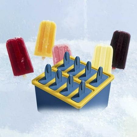 

GiliGiliso Clearance Popsicles Molds 8 Cavity Ice Popsicles Molds For Party Yogurt Juice Smoothies Sticks Homemade Popsicle Maker