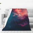 thumbnail image 4 of Salouo Cosmic Paint Swirl Print Bed Blankets,Flannel Blanket Comfortable Air Conditioning Blanket Lightweight Blanket for Sofa Bed Travel & Couch -80"x60", 4 of 8