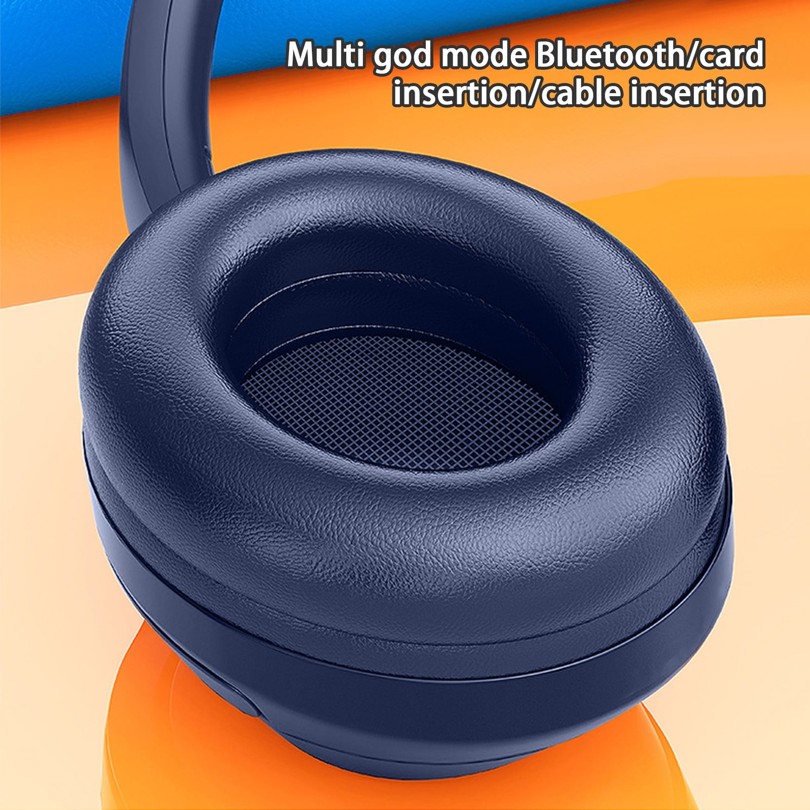 Oggfader Wireless Earbuds Bluetooth Earphone Wireless Headphones Stereo Foldable Sport Earphone Microphone Headset Handfree Blue
