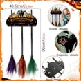 thumbnail image 5 of Halloween Witch Broom Parking Sign – Wooden Hanging Plaque for Porch, Door, Wall & Indoor Outdoor Decor, Funny Witch Parking Only Sign for Halloween Decorations, 5 of 9