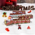 thumbnail image 2 of Juego de juguetes de tren de papel de Navidad de cuenta regresiva de 24 días Decoración de mesa de Navidad, 2 of 6