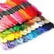 thumbnail image 3 of Hilo Color Arcoíris para Bordado Punto Cruz Hilo Algodón Ecológico Pulsera Hilo Bordar 447 Colores Juego Artesanal, 3 of 9