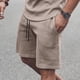 thumbnail image 5 of Camisas de verano Kakina CMSX para hombre, liquidación, conjunto de 2 piezas de camiseta informal de manga corta y pantalones cortos deportivos ajustados., 5 of 7