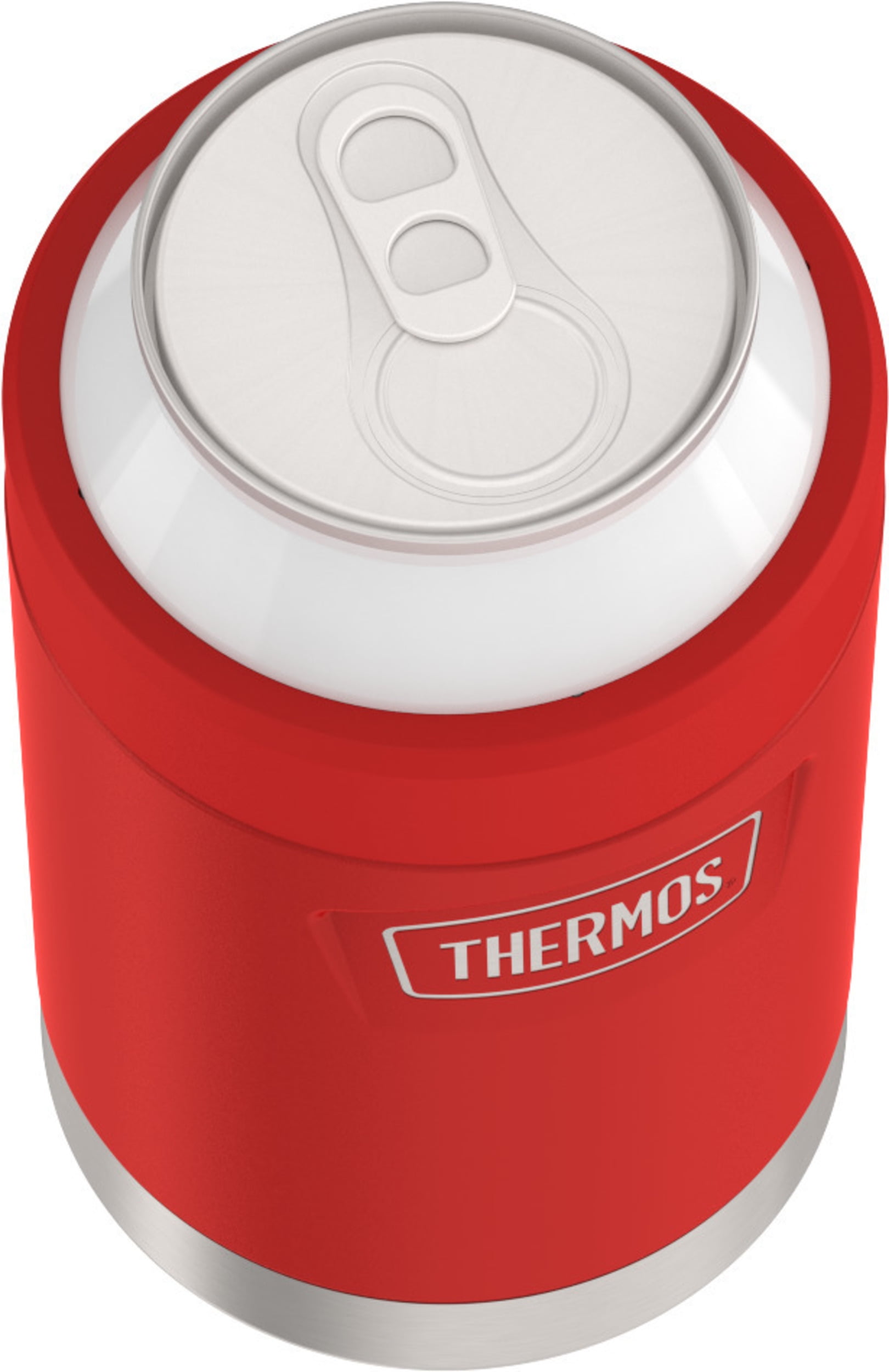 THERMOS ICON SERIES Slim Can Insulator - 12oz, Matte Stainless Steel, Vacuum Insulated