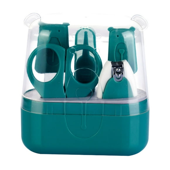BRIGHTFUFU Baby Nail Clippers Set de dibujos animados Baby Nail Art Tool Trimmer Kit (verde)