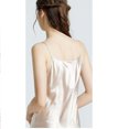 thumbnail image 3 of ylioge Silk Nightgowns for Women Trendy V Neck Sleepshirts Ladies Lightweight Solid Color Spaghetti Strap Soft Satin Loungewear Mini Dresses, 3 of 8