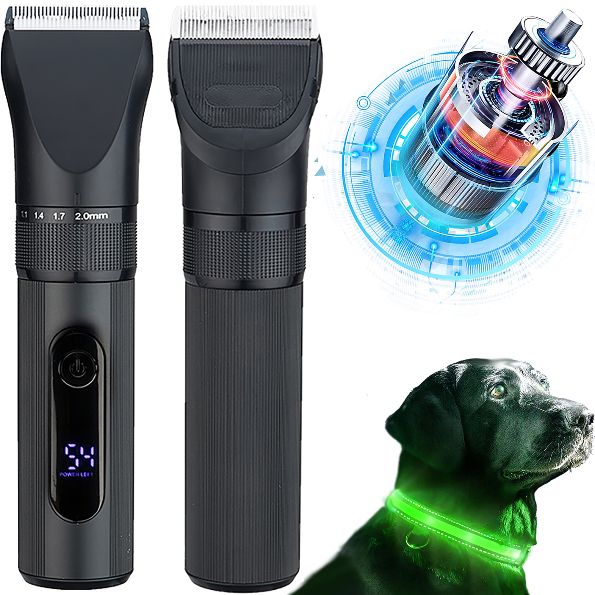 Taomee Pet Clippers Electric Dog Grooming Clippers Cordless Dog Trimmer