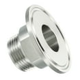 thumbnail image 4 of Uxcell TC Tri Clamps Adaptor Tri-Clover Fittings to NPT Male Thread Adaptor 304 Stainless Steel TC 50.5mm*3/4", 4 of 5