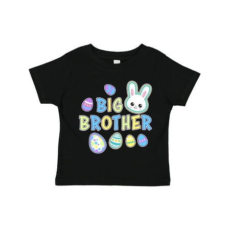 

Inktastic Big Brother with Bunny Face and Easter Eggs Gift Toddler Boy Girl T-Shirt