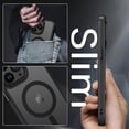 thumbnail image 6 of for iPhone 13 Pro Max Case [Compatible with Magsafe], Translucent Matte Back Anti-Scratch Full Body Protective Cover Shockproof Phone Case for iPhone 13 Pro Max 6.7", Black, 6 of 16