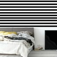 thumbnail image 3 of Hanyge Self Adhesive Stripe Wall Black Mirror Stickers 10 Pieces, 3 of 8