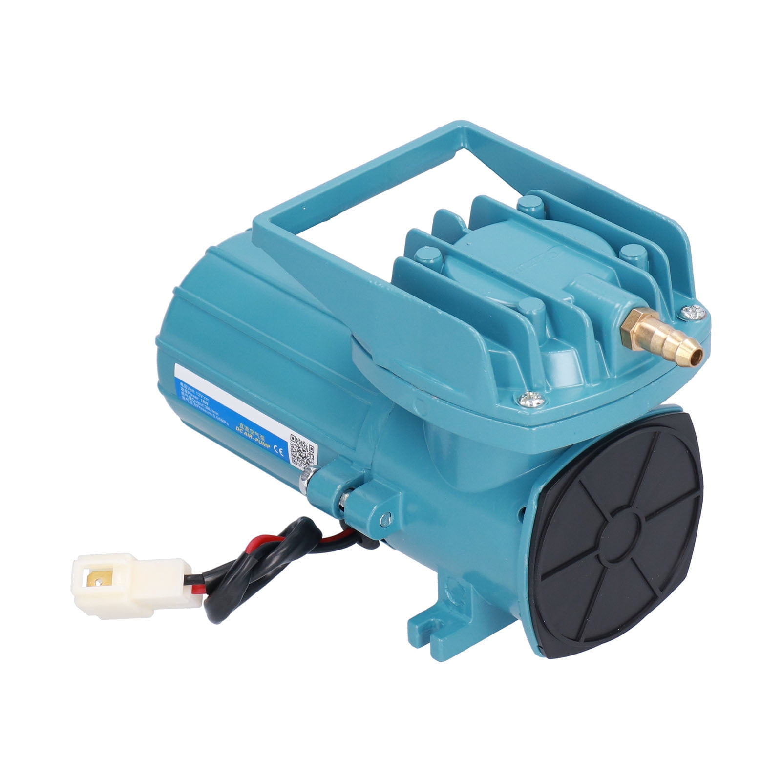 Riousery DC 12V 18W High-Pressure Oxygen Pump 38L/Min Portable Aquarium Air Aeration Pump for Professional Aquaculture and Hydroponic Systems (5.7x3.9x2.9 in / 14.5x10x7.3 cm)