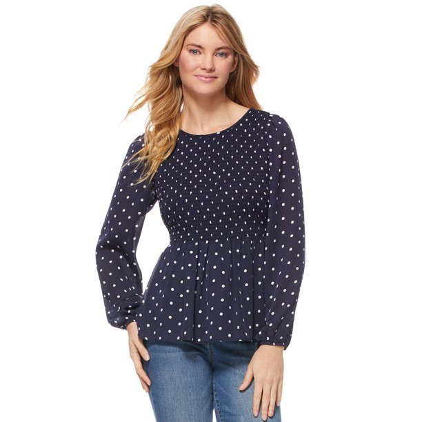 scoop long sleeve top