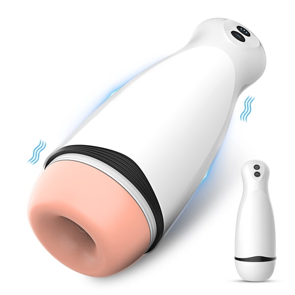 Automatic Male Masturbator, XBONP Mens Vibrator Cup with 10 Vibrating, Adult Sex Toys for Mens (White)