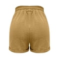 thumbnail image 6 of BLVB Womens Shorts Summer Drawstring Straight Leg Lounge Elastic Waist Casual Beach Resort Wear Shorts with Pockets, 6 of 6